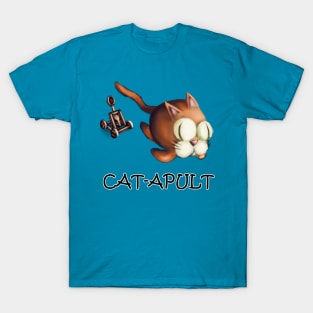 Cat-Apult. T-Shirt